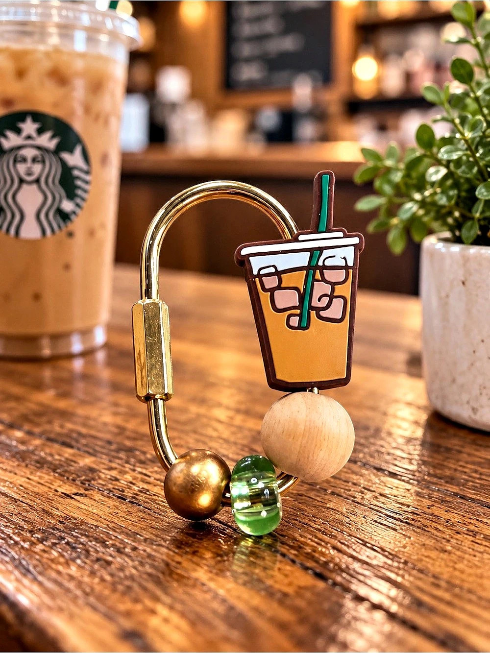 Coffee Iced Coffee Purse Charm